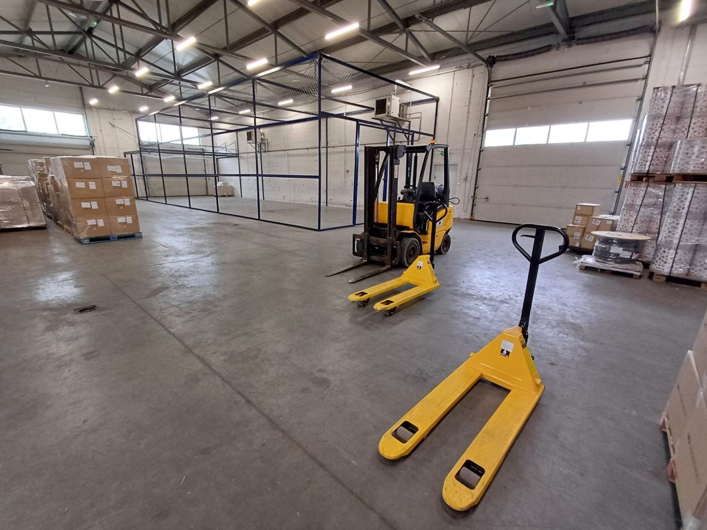 Technoferrum Trade warehouse — pallets prepared for dispatch